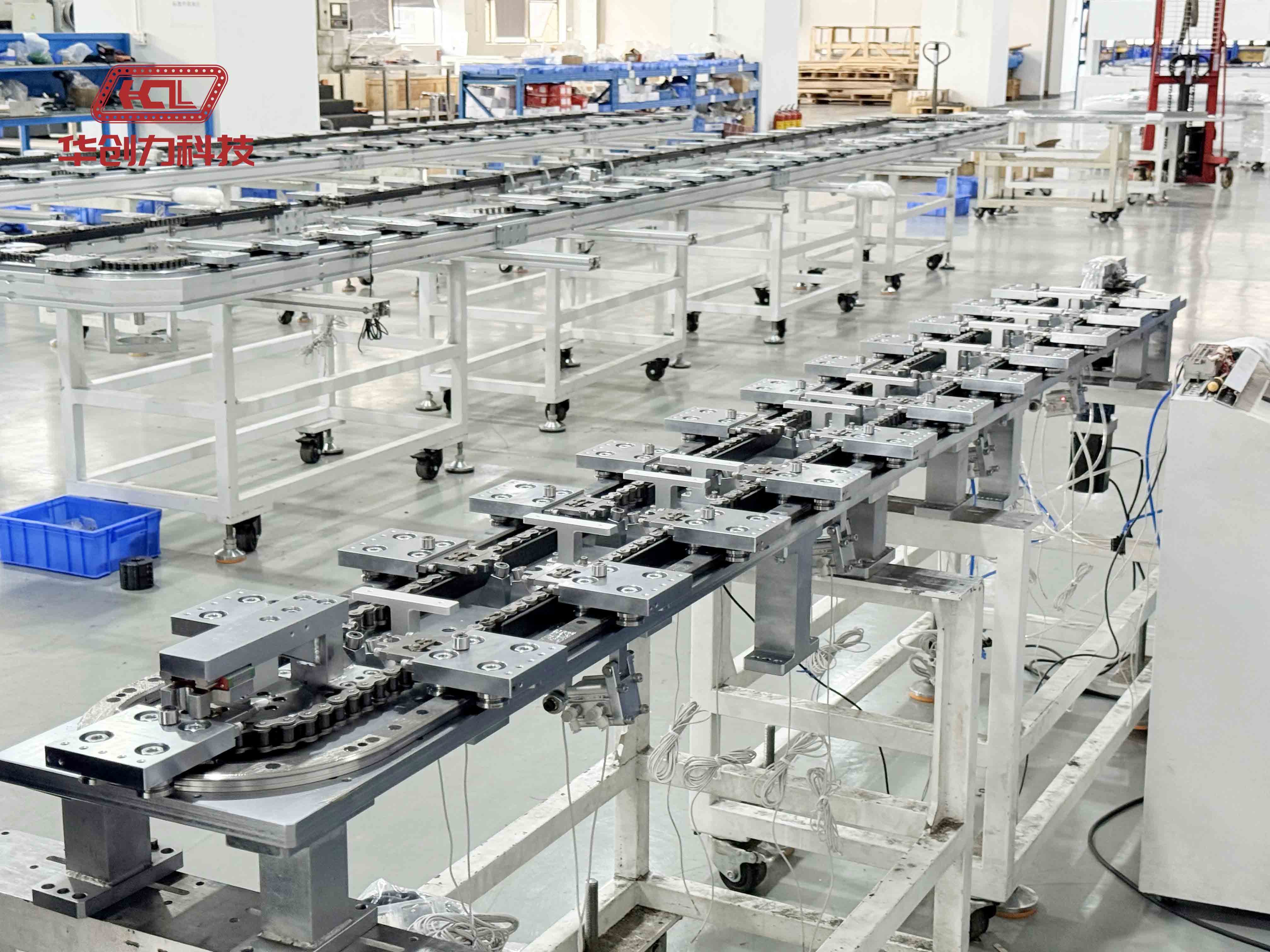 华创力环形导轨输送线